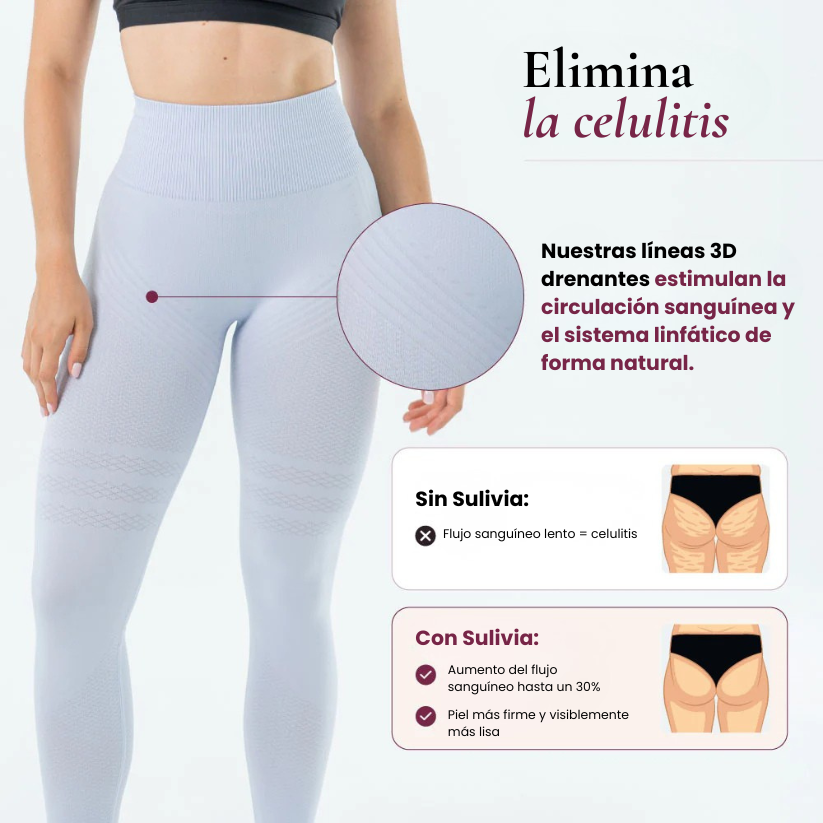 Legging Sculpt 3D™ Azul cielo